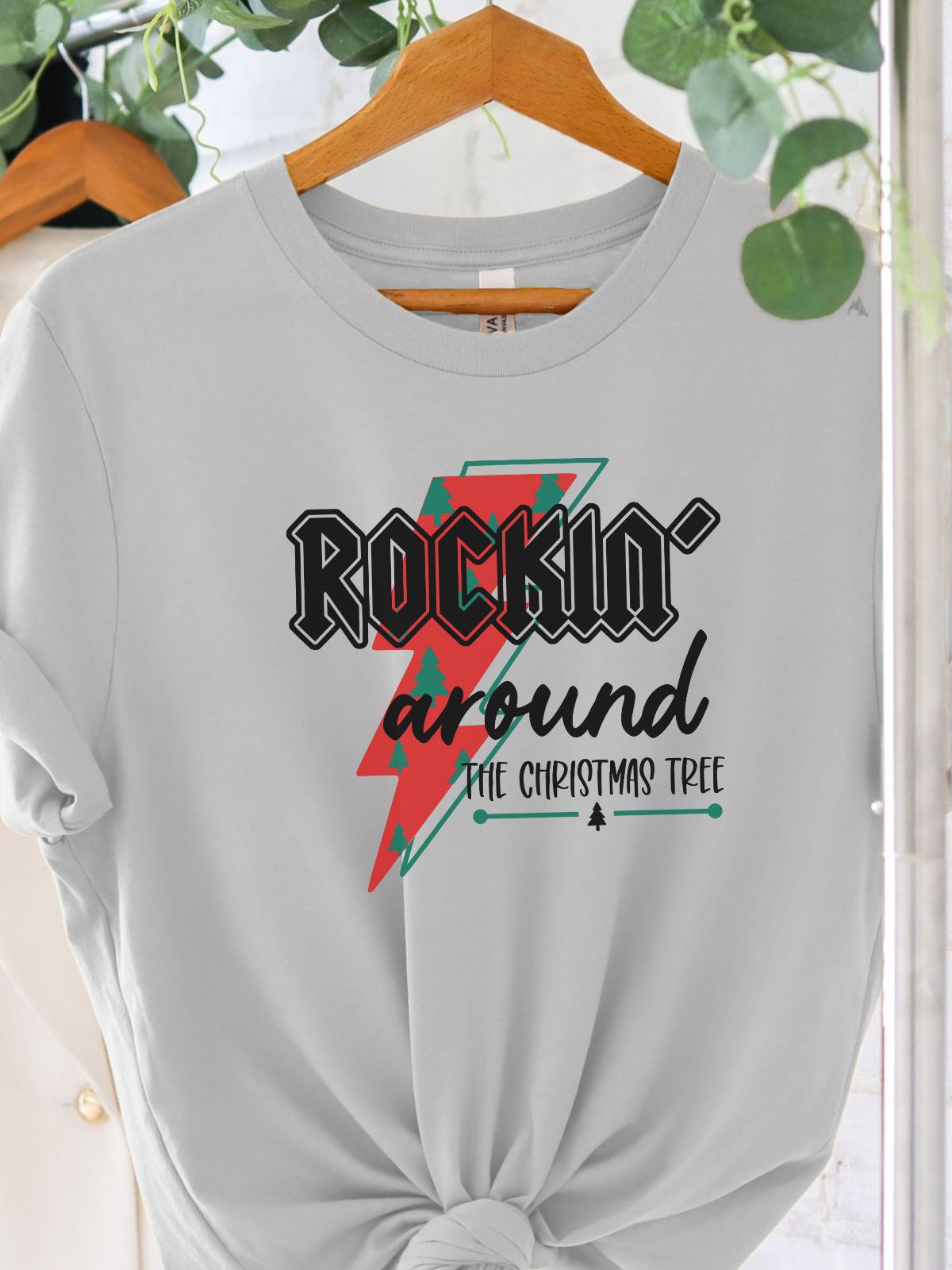 Rockin around the Christmas tree graphic tee