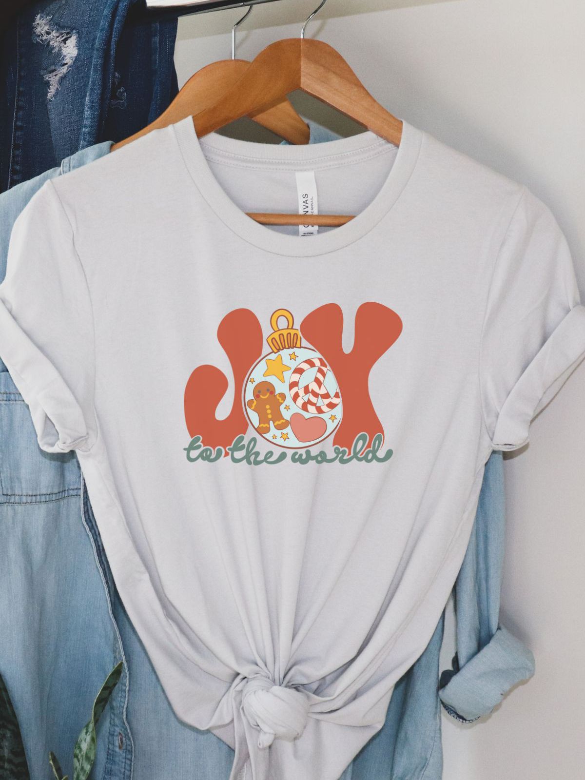 Joy to the World Christmas design t-shirt