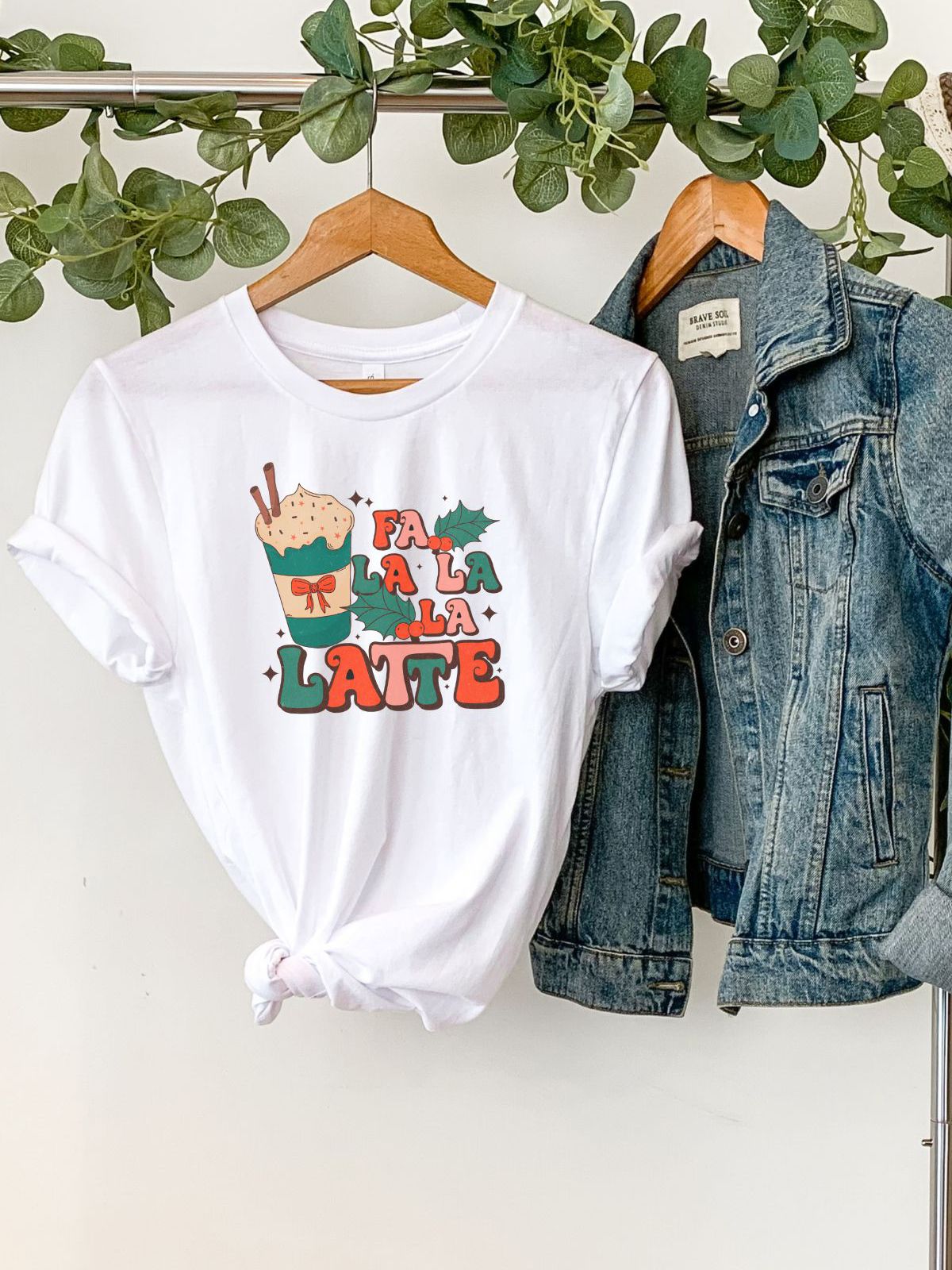 Fa La La La Latte Christmas T-Shirt