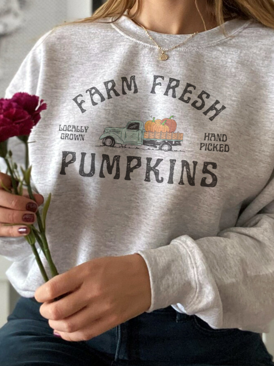 Farm Fresh Pumpkins Sweatshirt