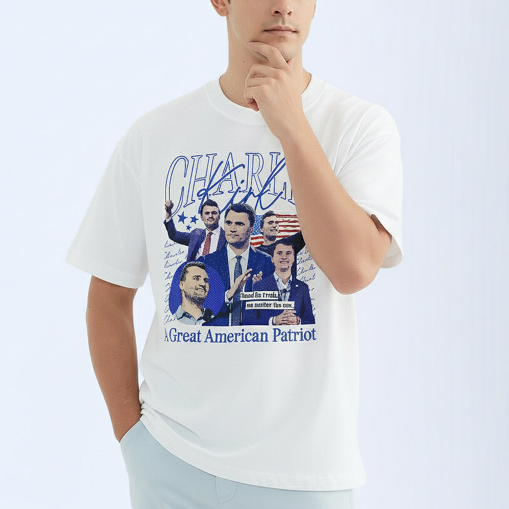 Men's patriotic t-shirt with American patriotic design