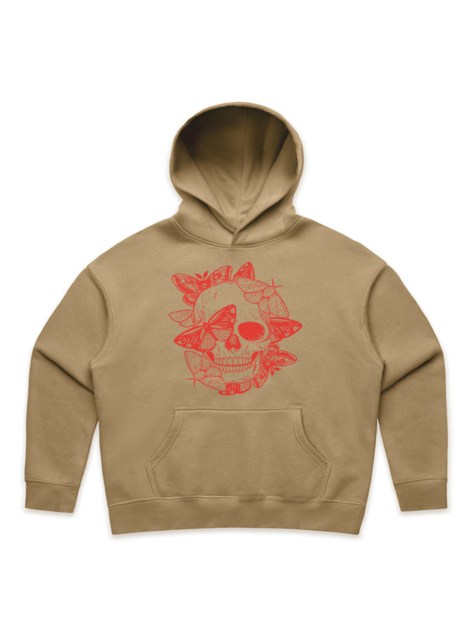Skull Butterfly Womens Hoodie Halloween