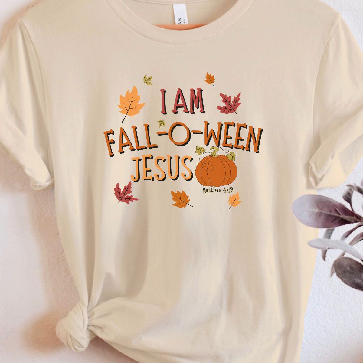 Fall O Ween Jesus Womens Tee Halloween