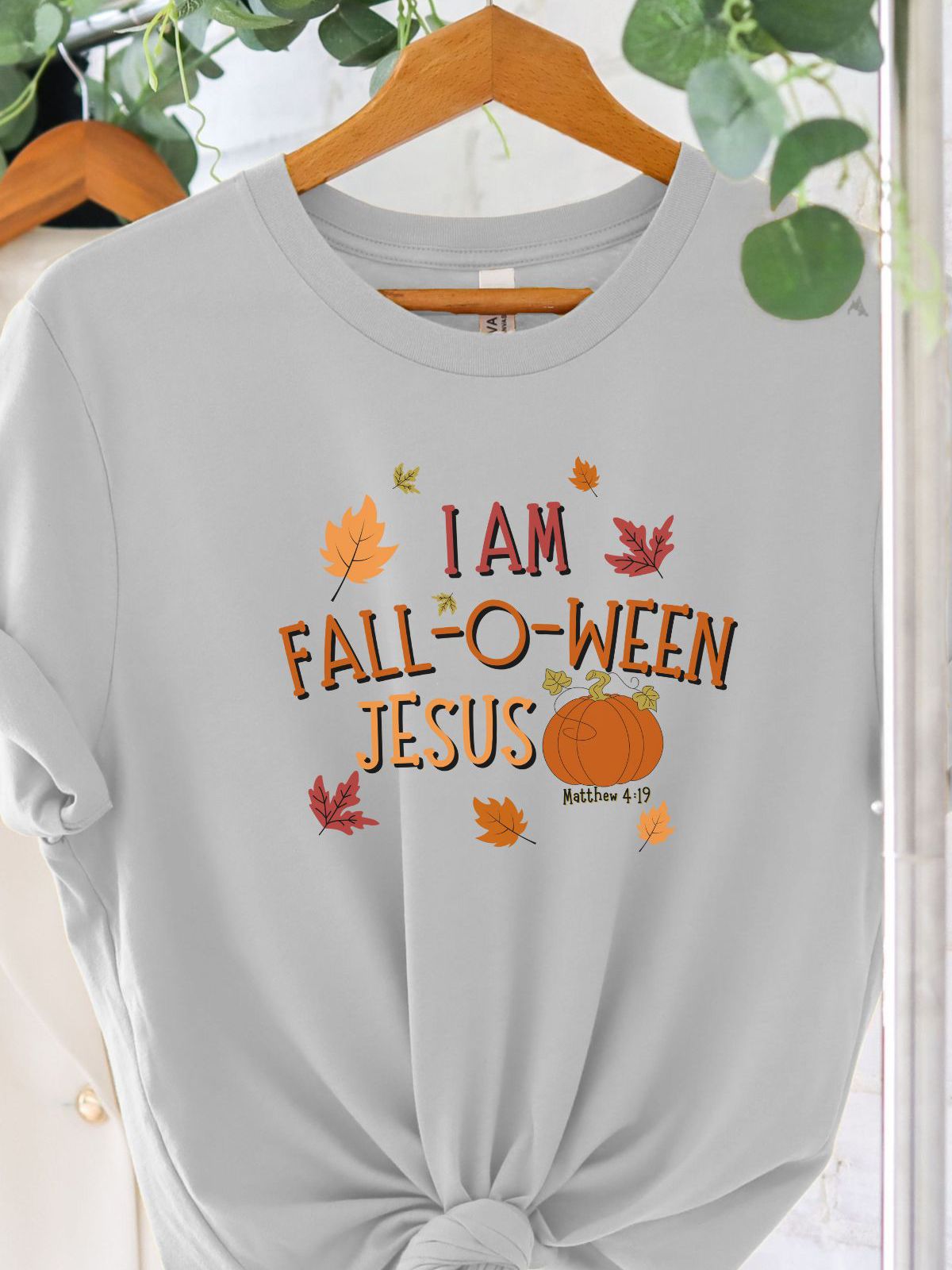 Fall O Ween Jesus Womens Tee Halloween