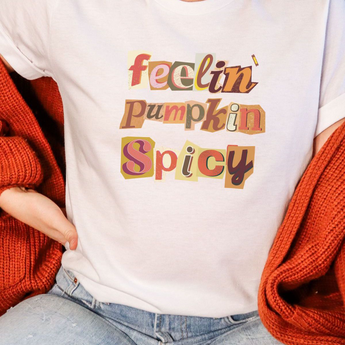 Feelin Pumpkin Spicy Women's T-Shirt Autumn