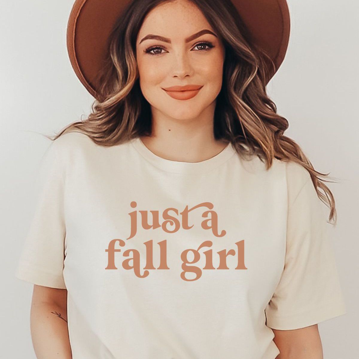 Just A Fall Girl Womens Shirt Autumn