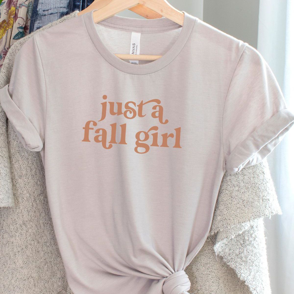 Just A Fall Girl Womens Shirt Autumn