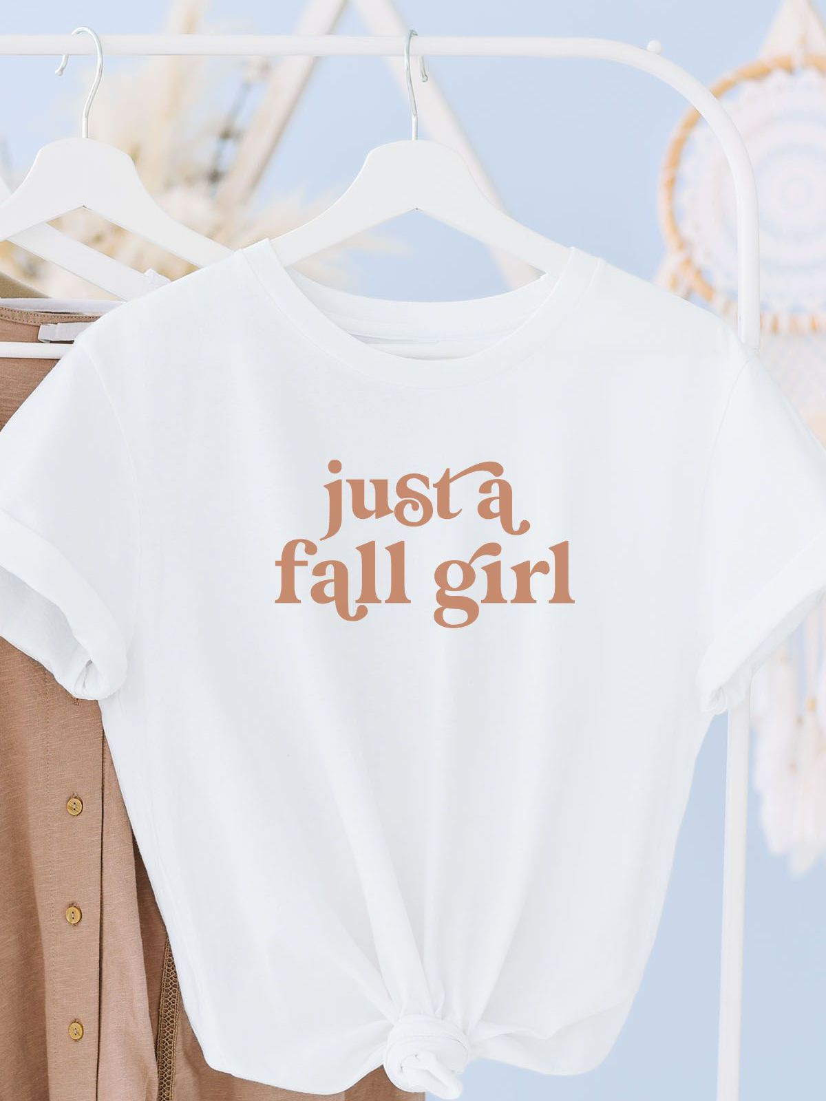 Just A Fall Girl Womens Shirt Autumn