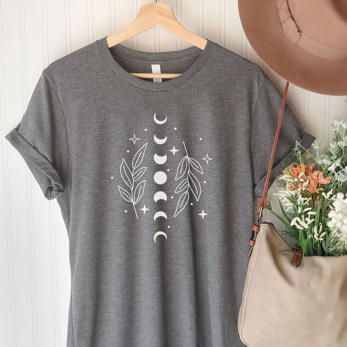 Moon Phase Women T-Shirt Casual