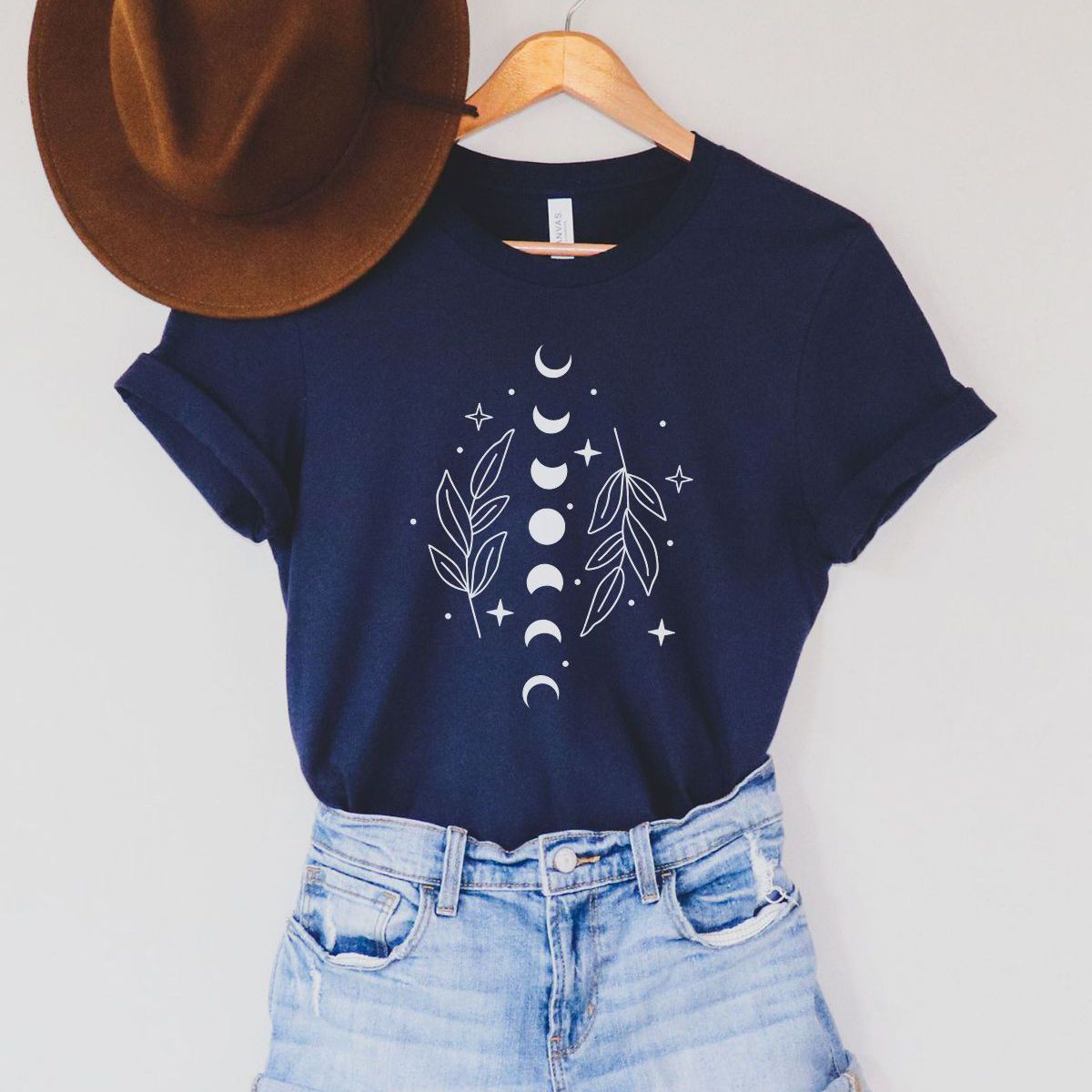 Moon Phase Women T-Shirt Casual