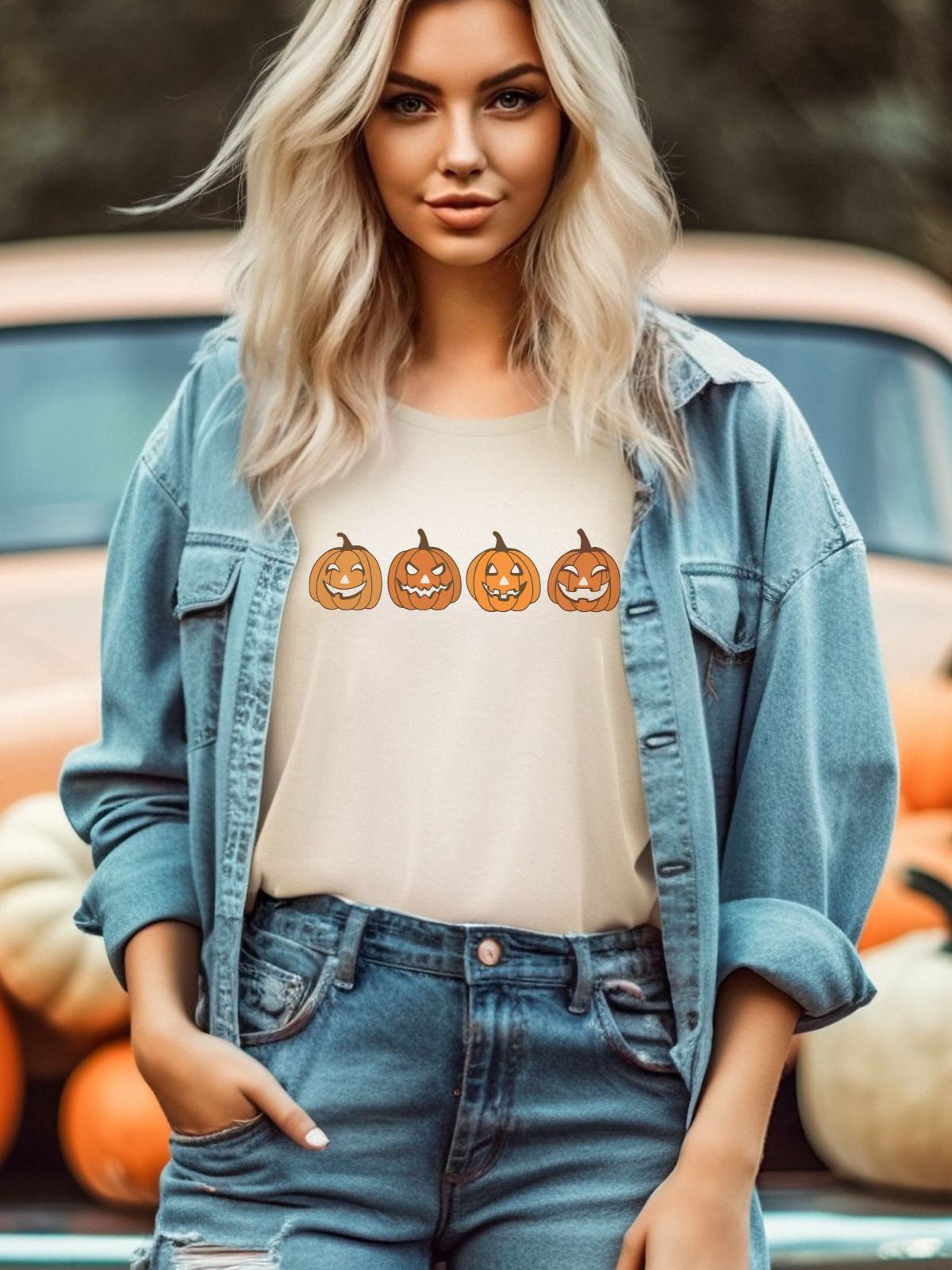 Pumpkin Women T-Shirt Halloween