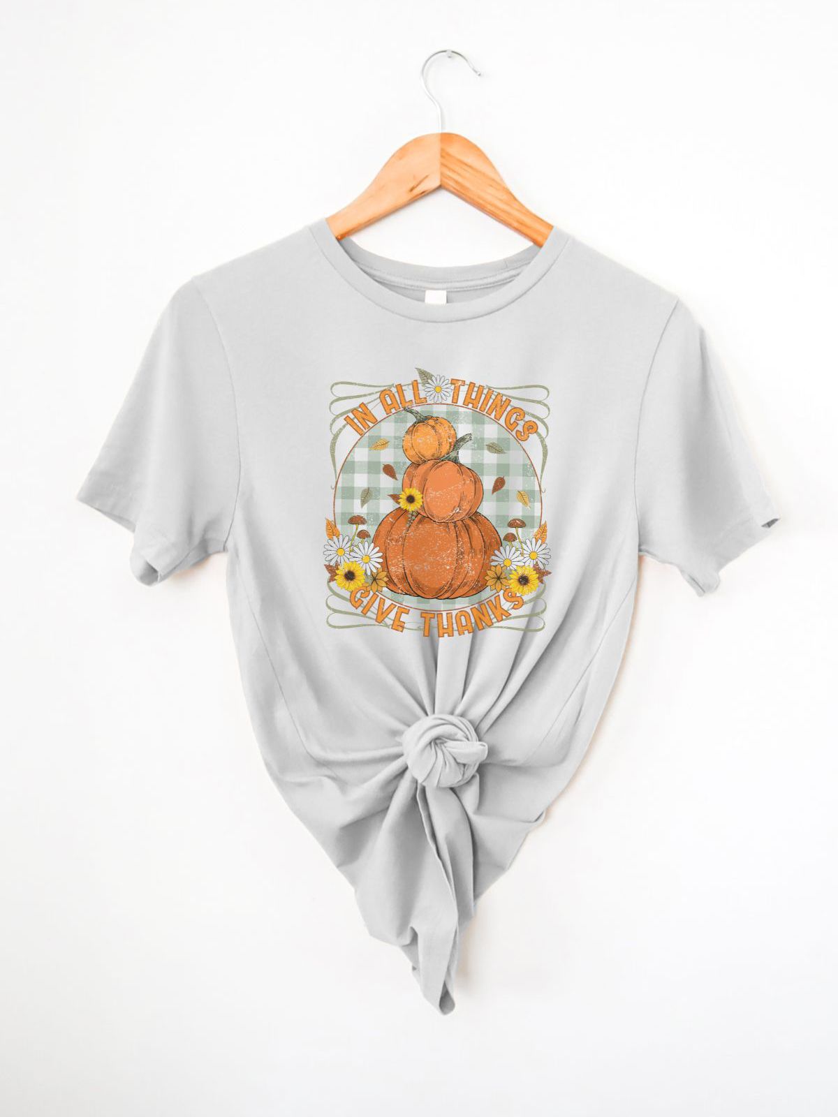 Pumpkin Womens T-Shirt Thanksgiving