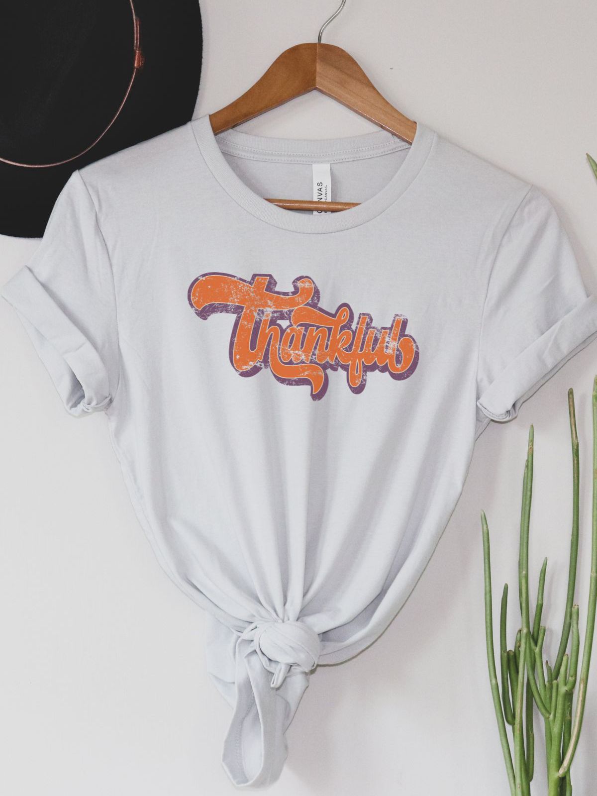 Thankful Womens T-Shirt Thanksgiving