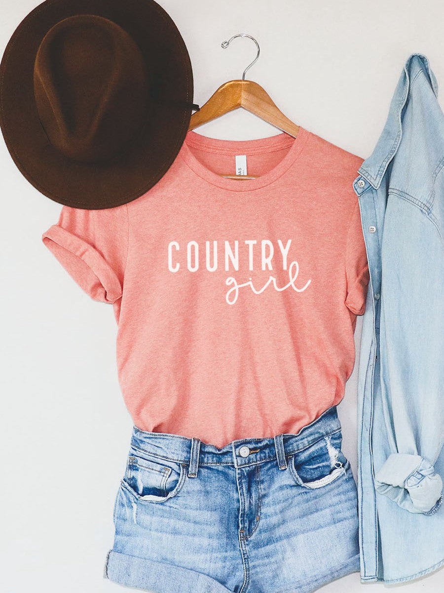 Country Girl Women'S T-Shirt Casual