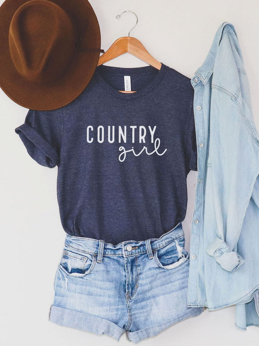 Country Girl Women'S T-Shirt Casual
