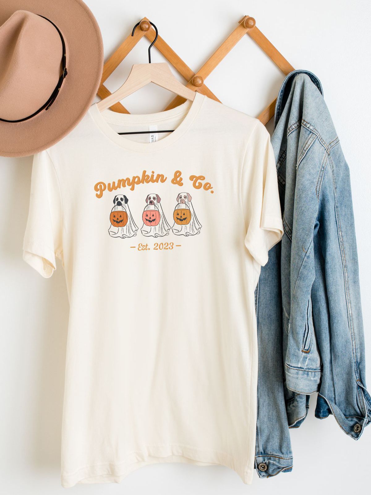 Pumpkin Dog Women's T-Shirt Halloween