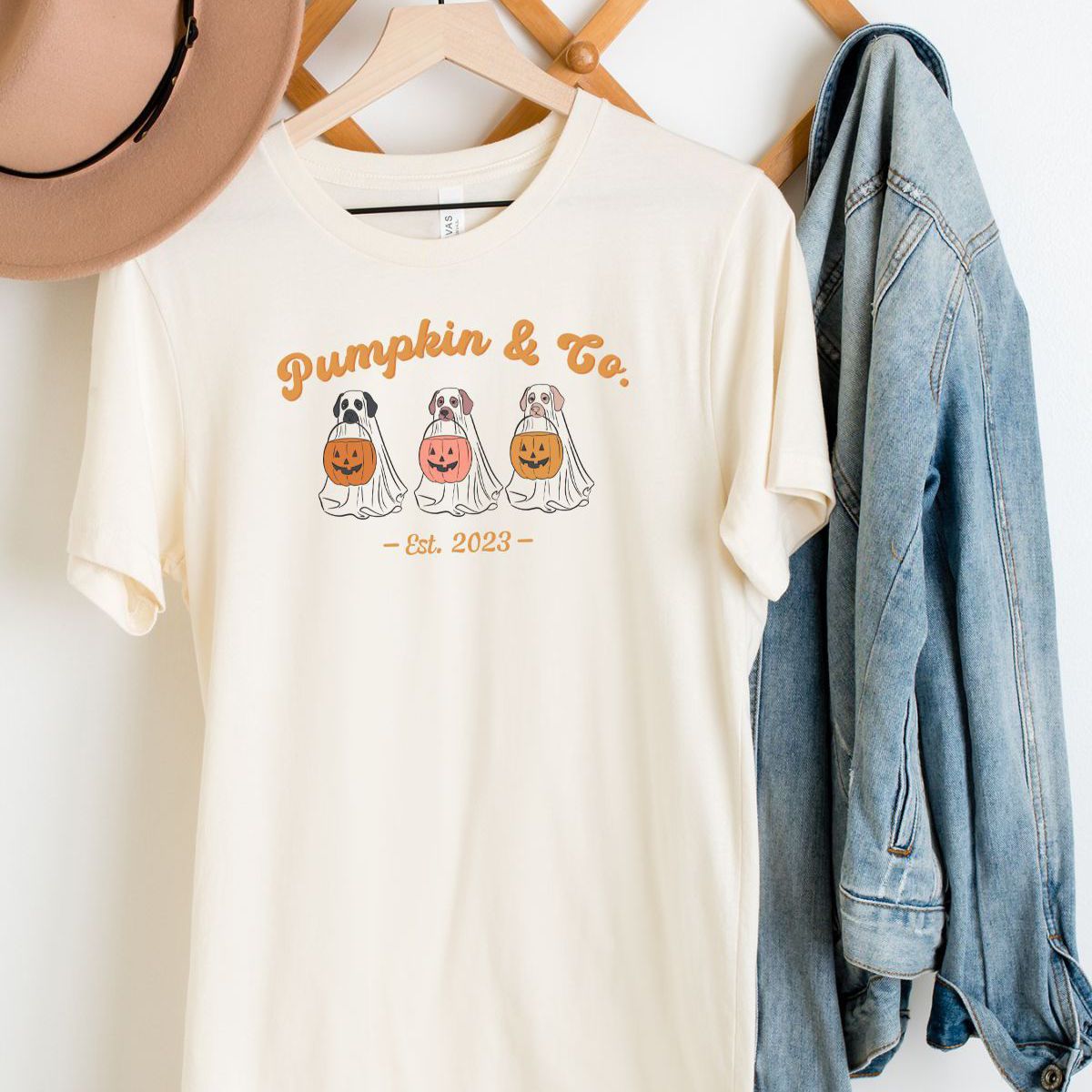 Pumpkin Dog Women's T-Shirt Halloween