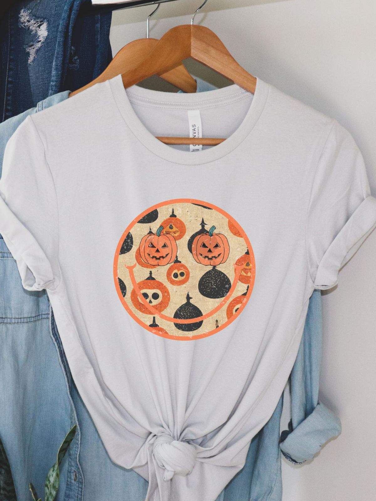 Pumpkin Face Women's Tee Halloween