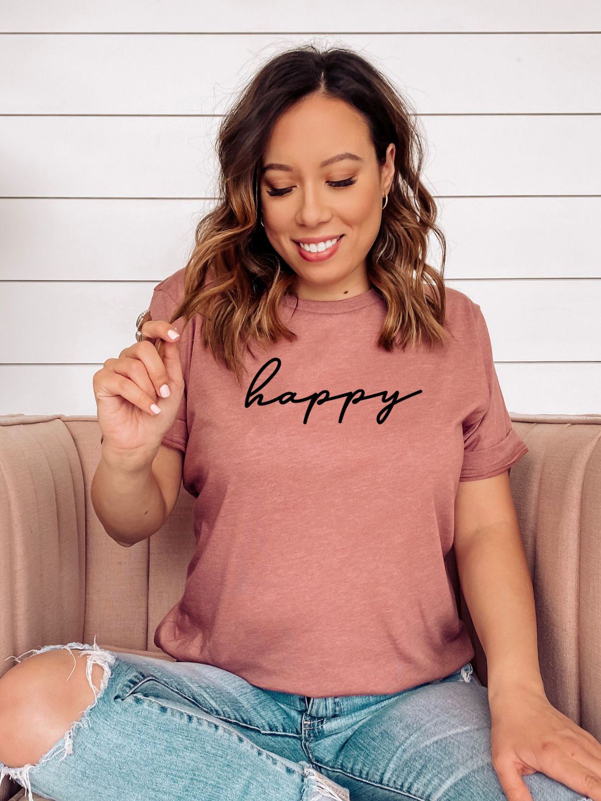 Happy Women Tee Casual