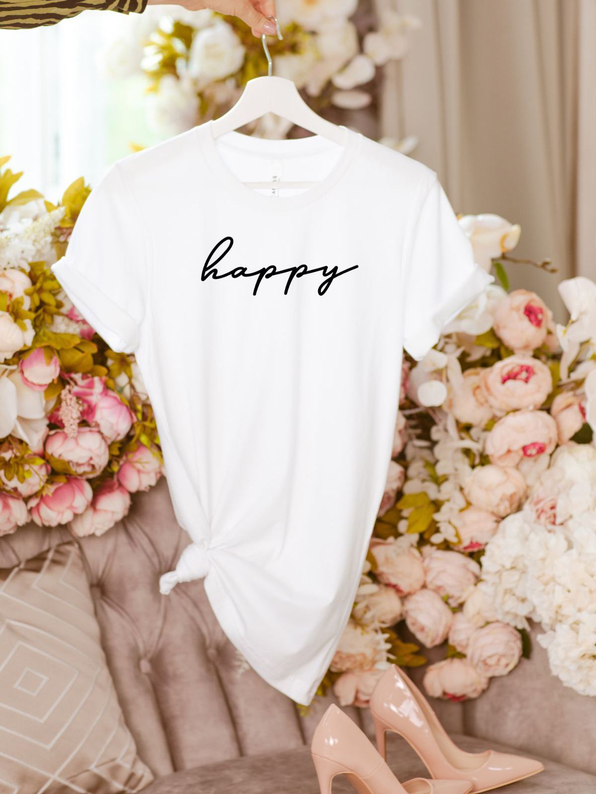 Happy Women Tee Casual