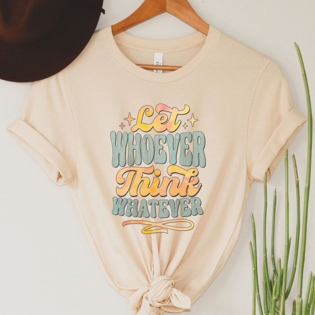 Let Whoever Think Unisex Tee Casual