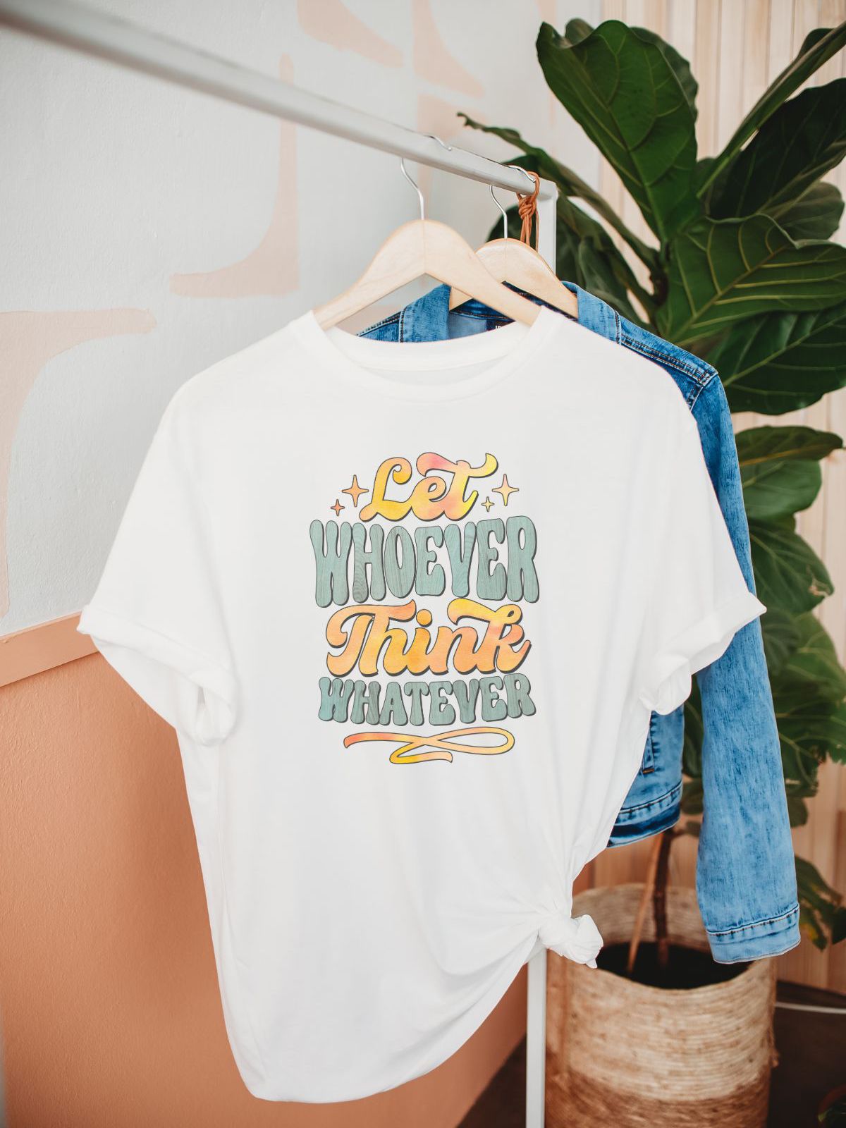 Let Whoever Think Unisex Tee Casual