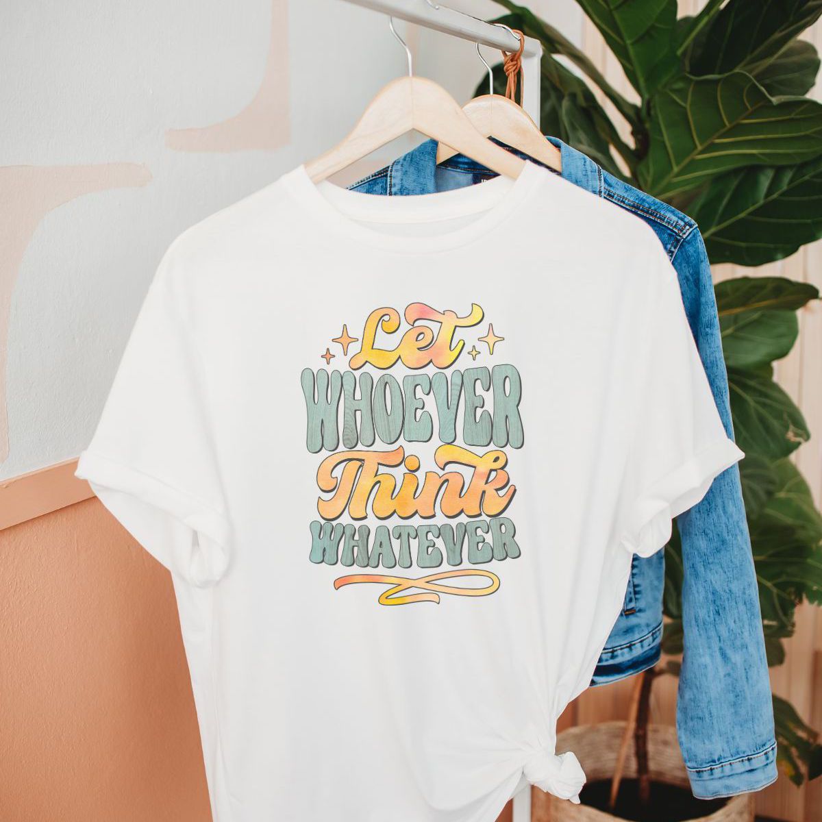 Let Whoever Think Unisex Tee Casual