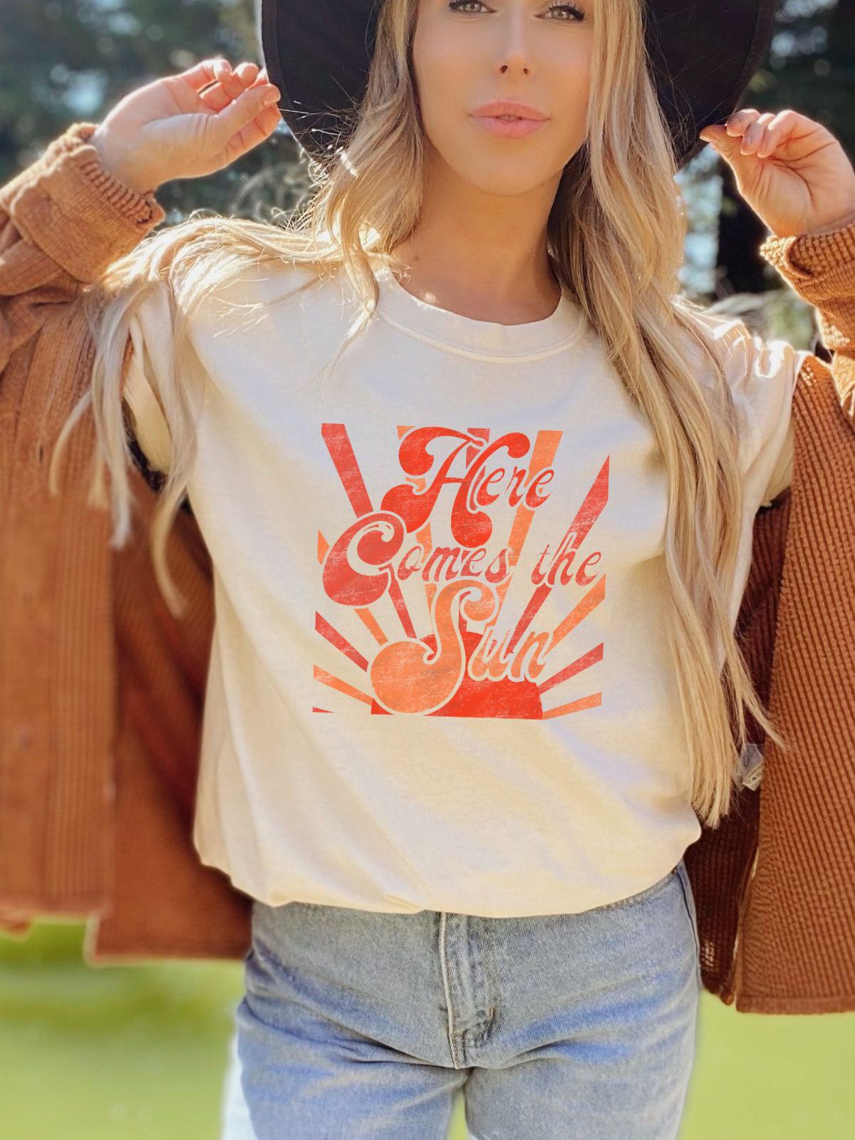 Here Comes the Sun Womens T-Shirt Spring