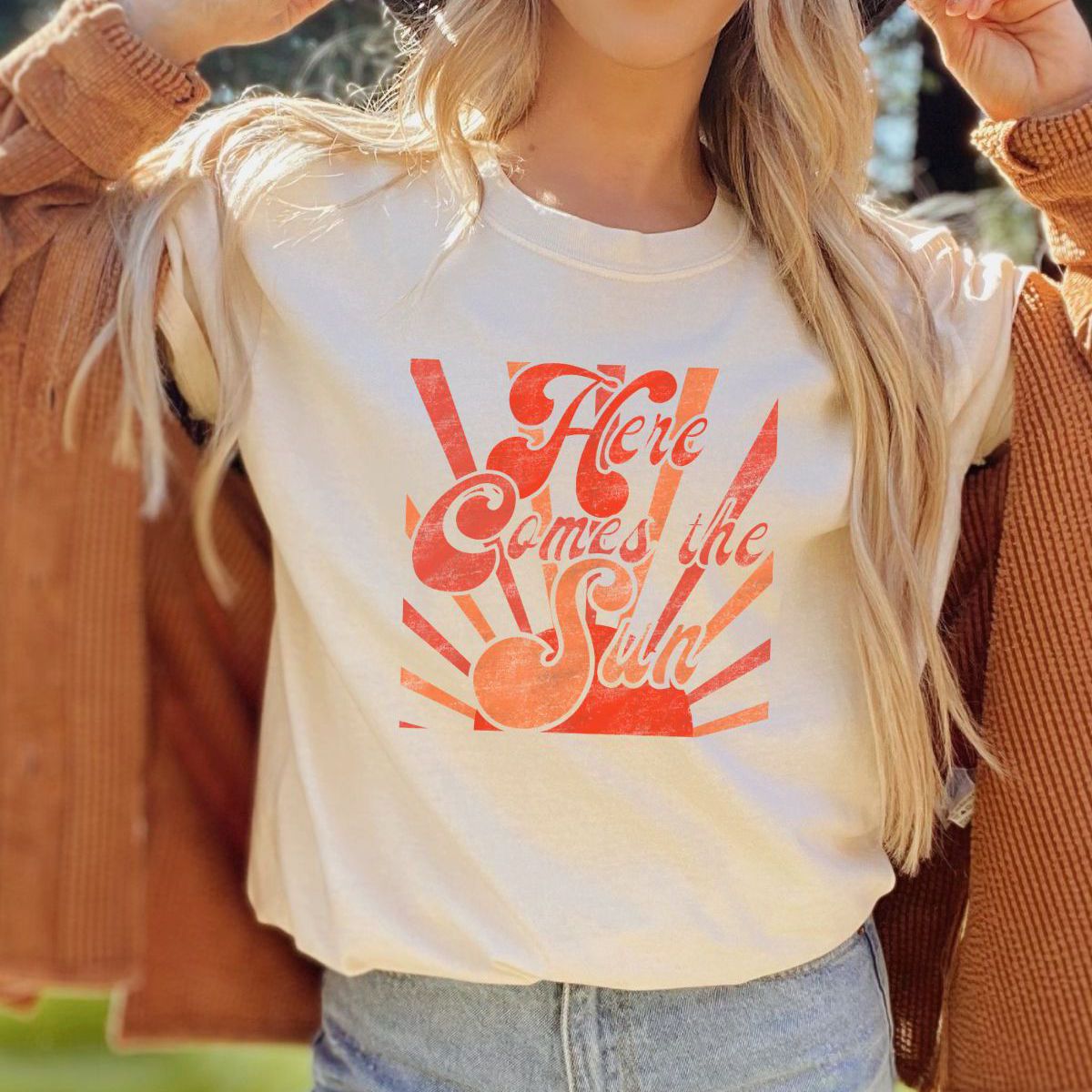 Here Comes the Sun Womens T-Shirt Spring