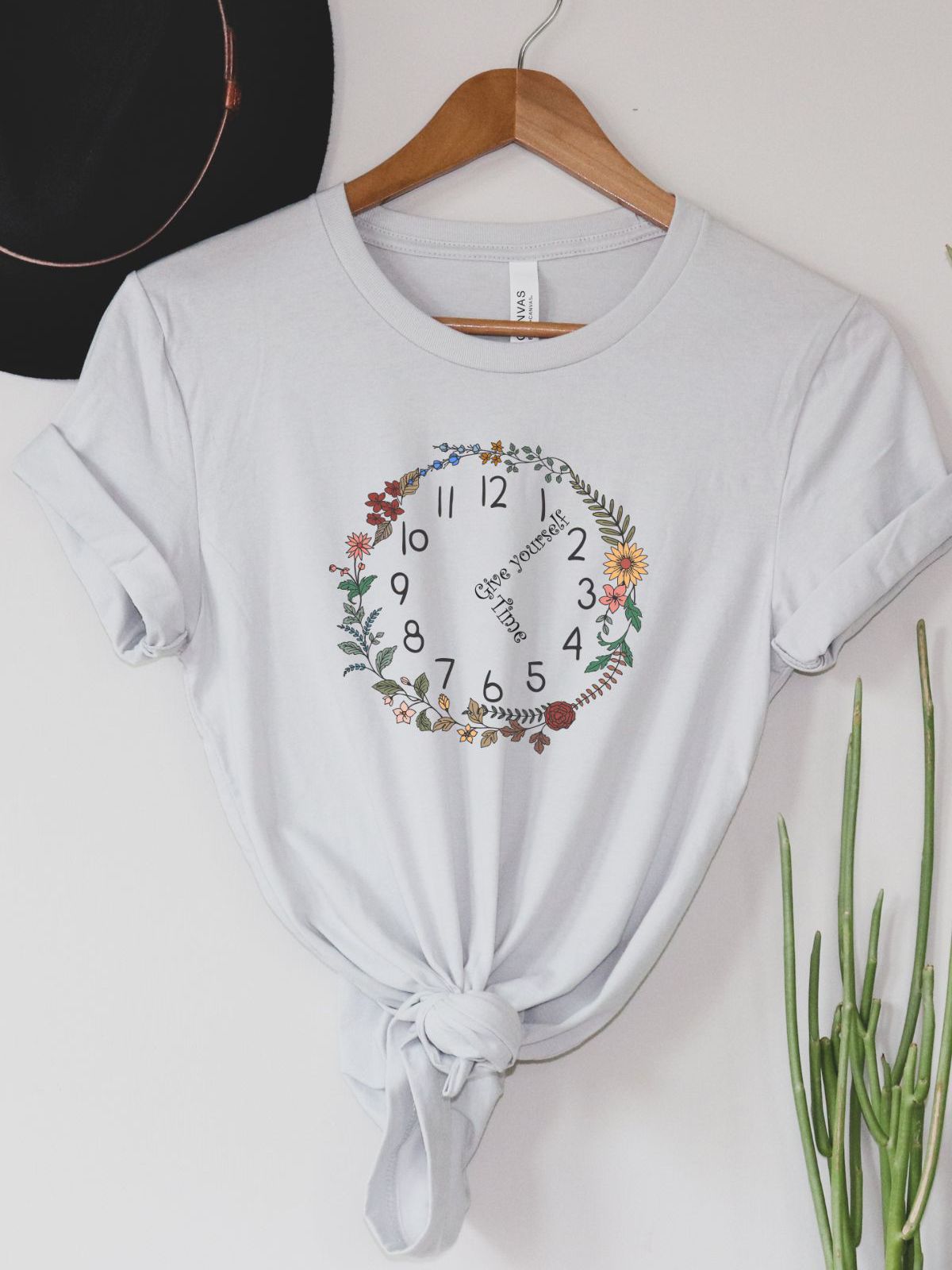 Floral Clock Women's Tee Casual Wear