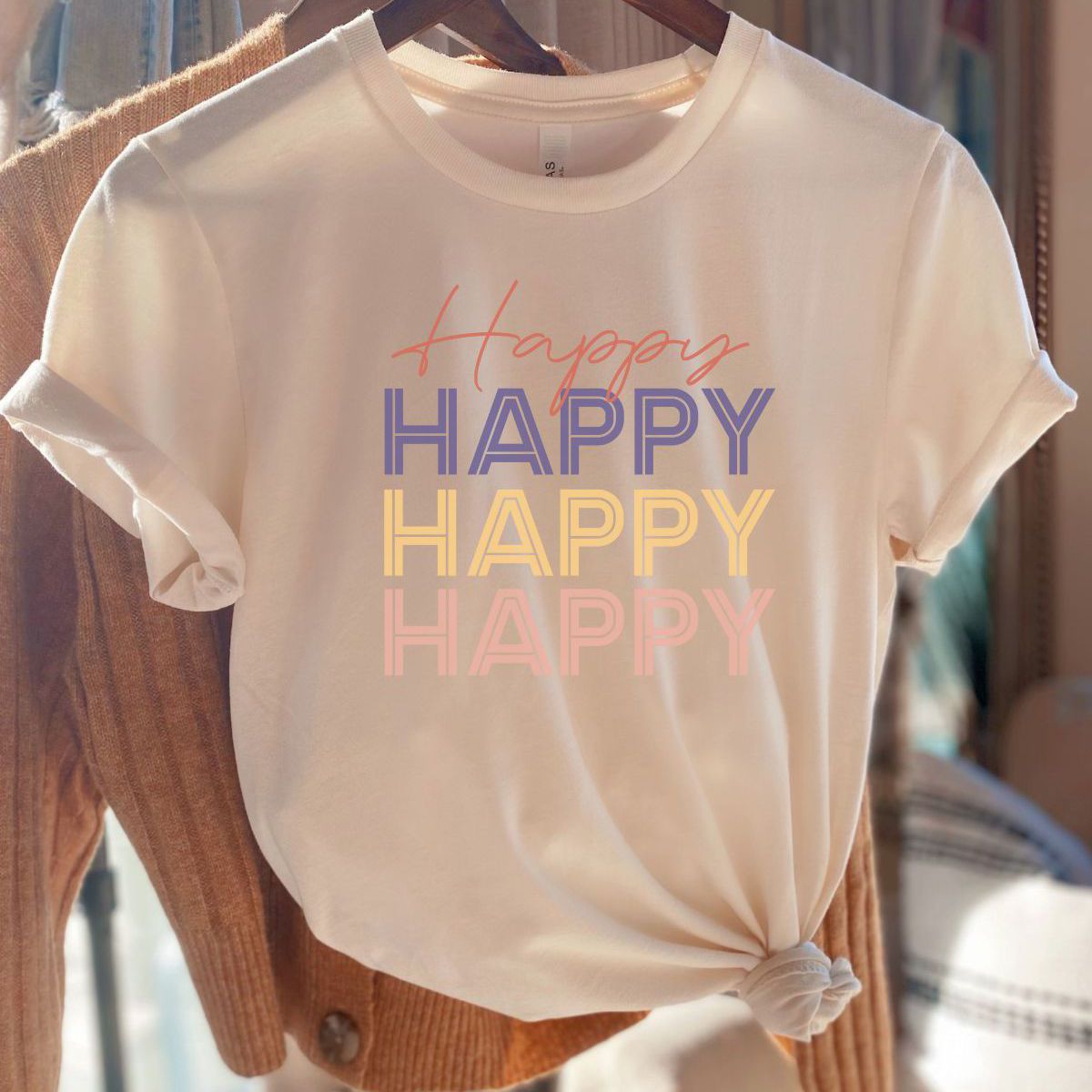 Happy Women T-Shirt Casual