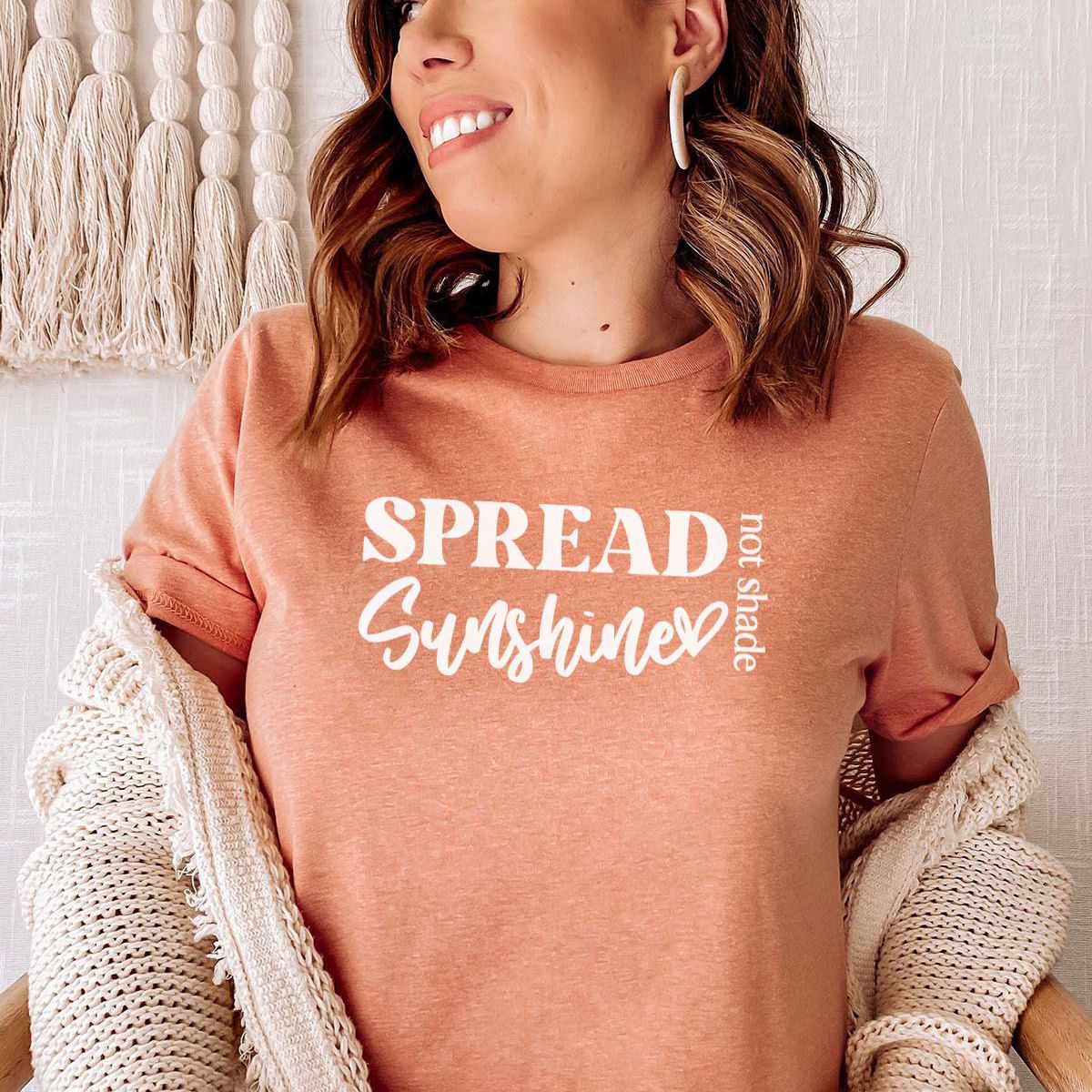 Spread Sunshine Womens T-Shirt Casual