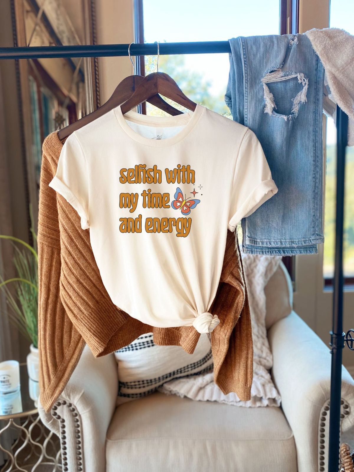 Selfish Womens T-Shirt Casual
