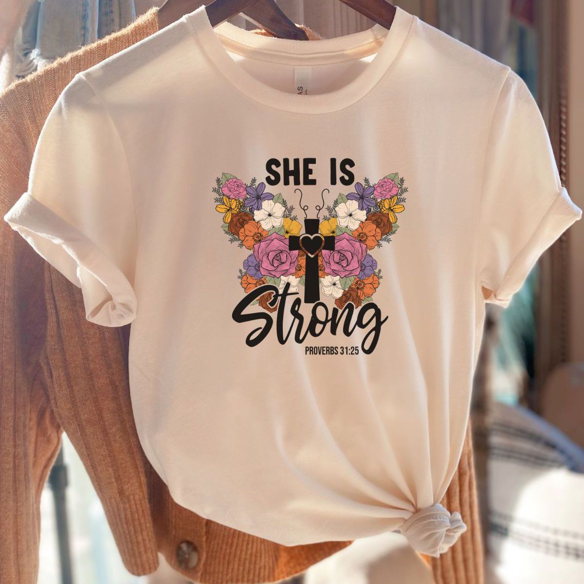 She Is Strong Womens T-Shirt