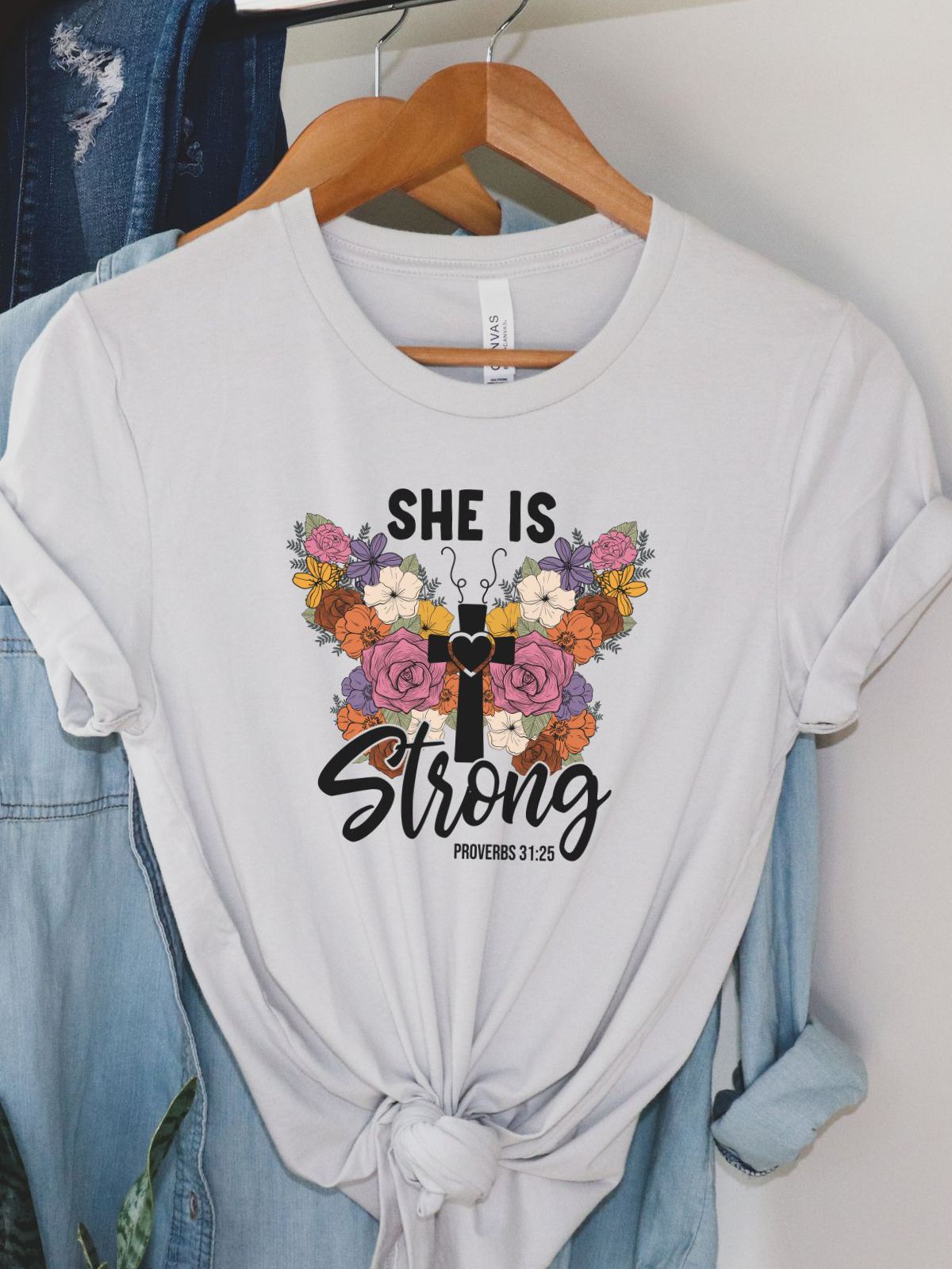 She Is Strong Womens T-Shirt
