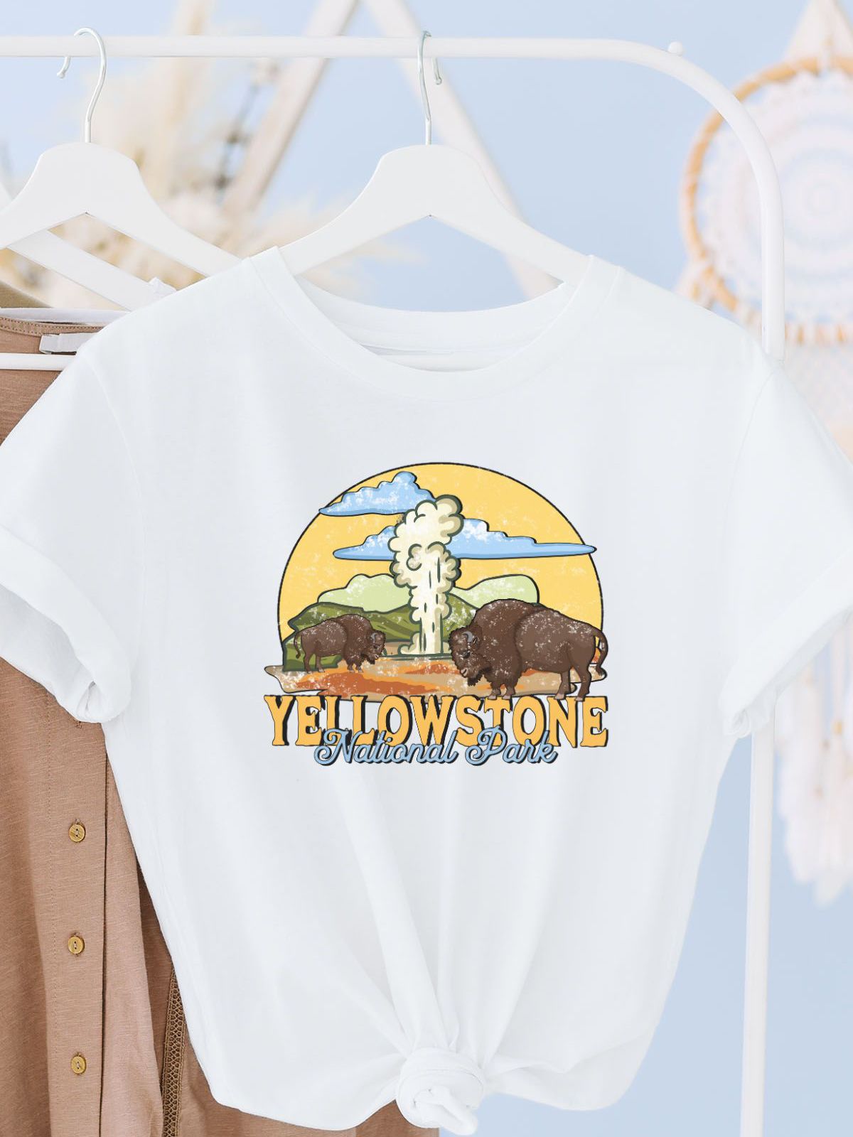 Yellowstone Women T-Shirt Adventure Outdoor
