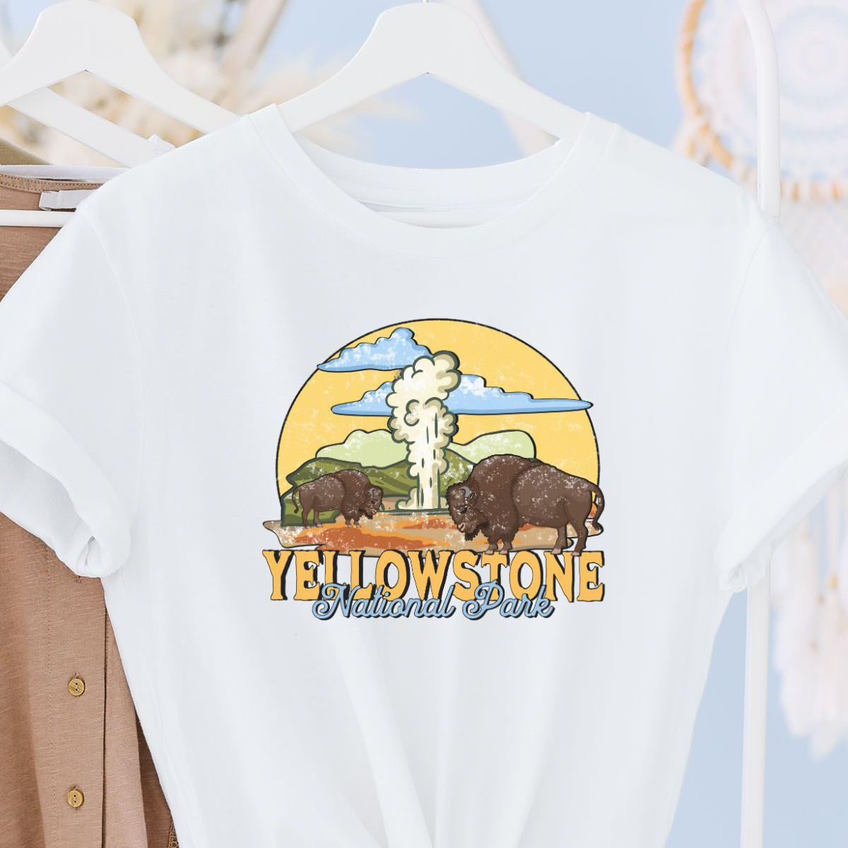 Yellowstone Women T-Shirt Adventure Outdoor