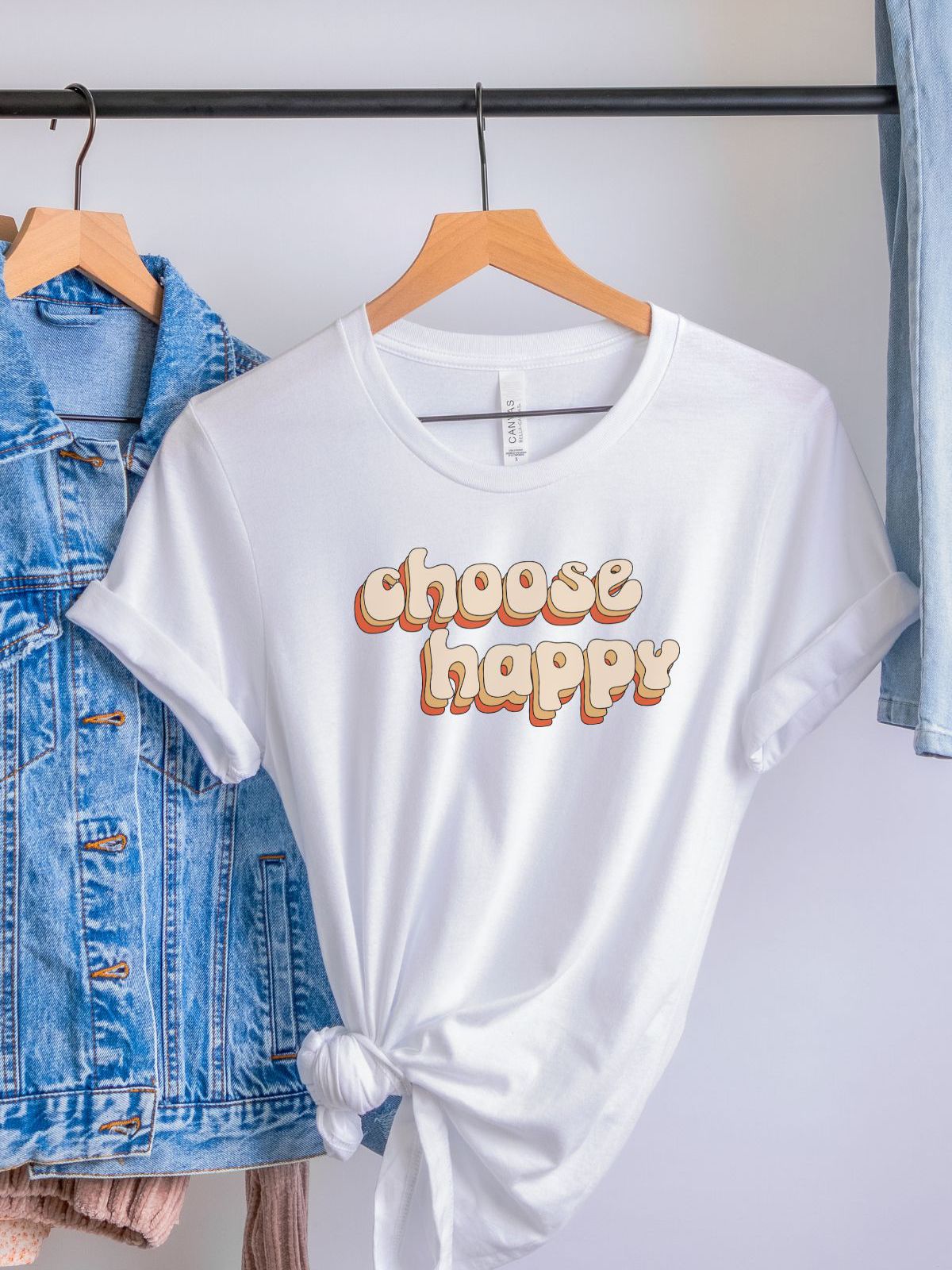 Choose Happy Women's T-Shirt Casual