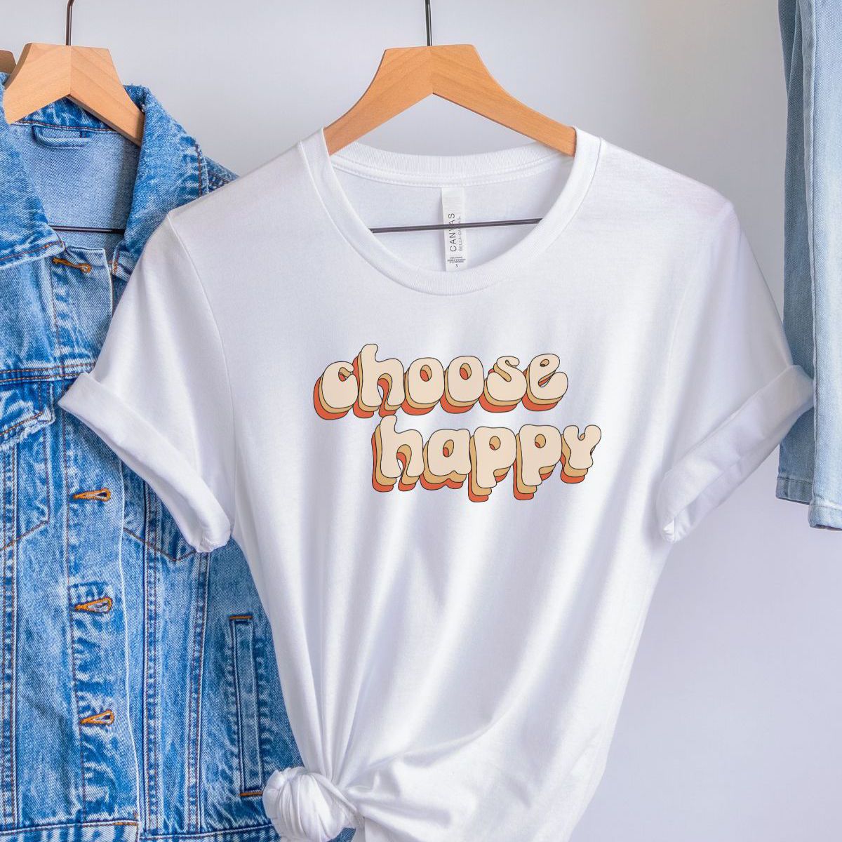 Choose Happy Women's T-Shirt Casual
