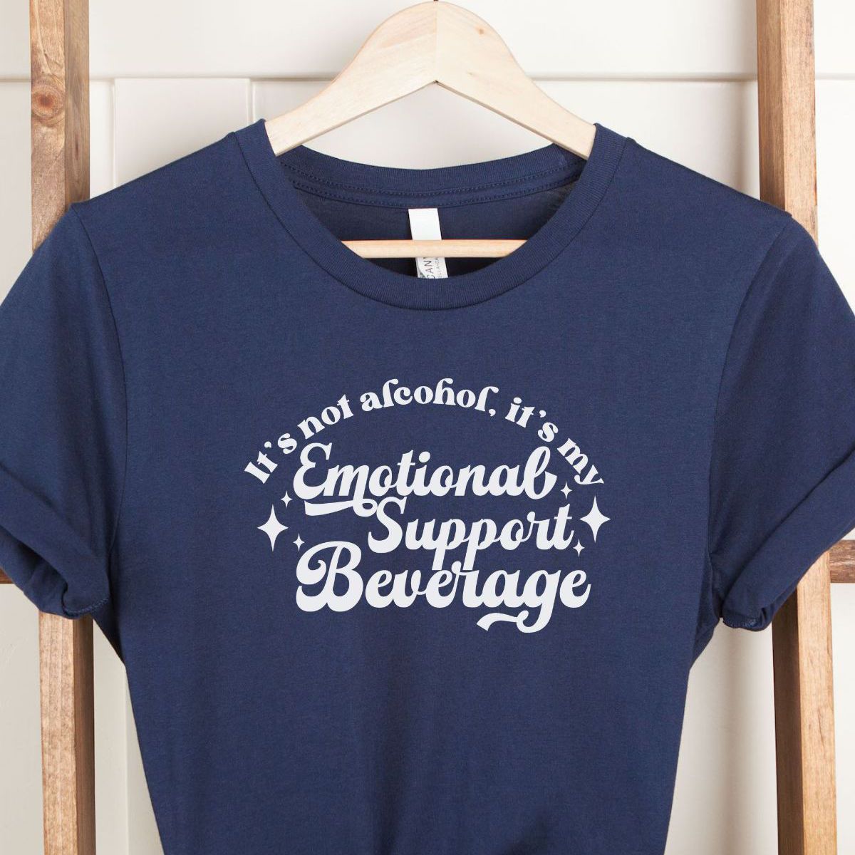 Emotional Support Beverage Women T-Shirt Casual