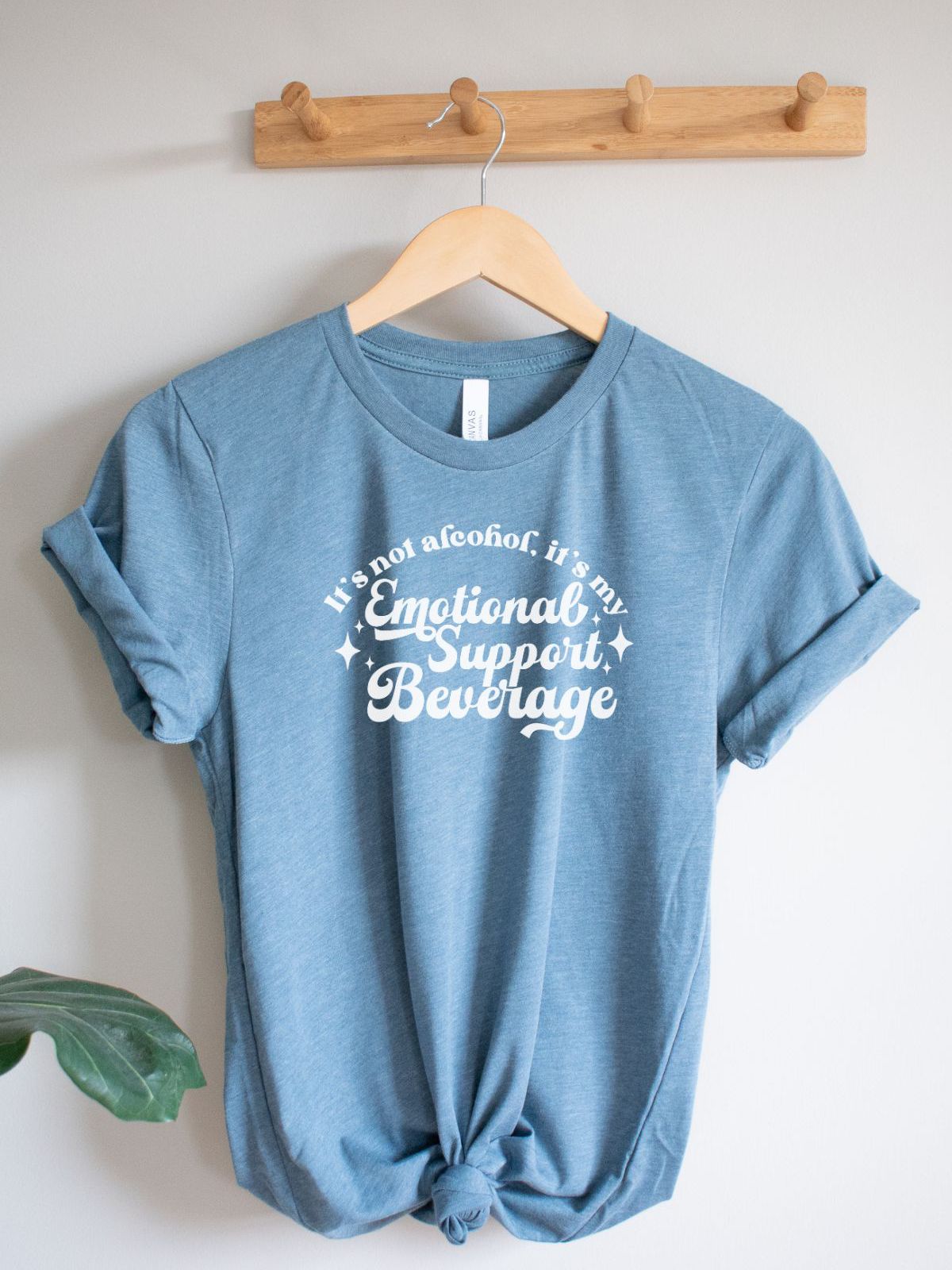 Emotional Support Beverage Women T-Shirt Casual