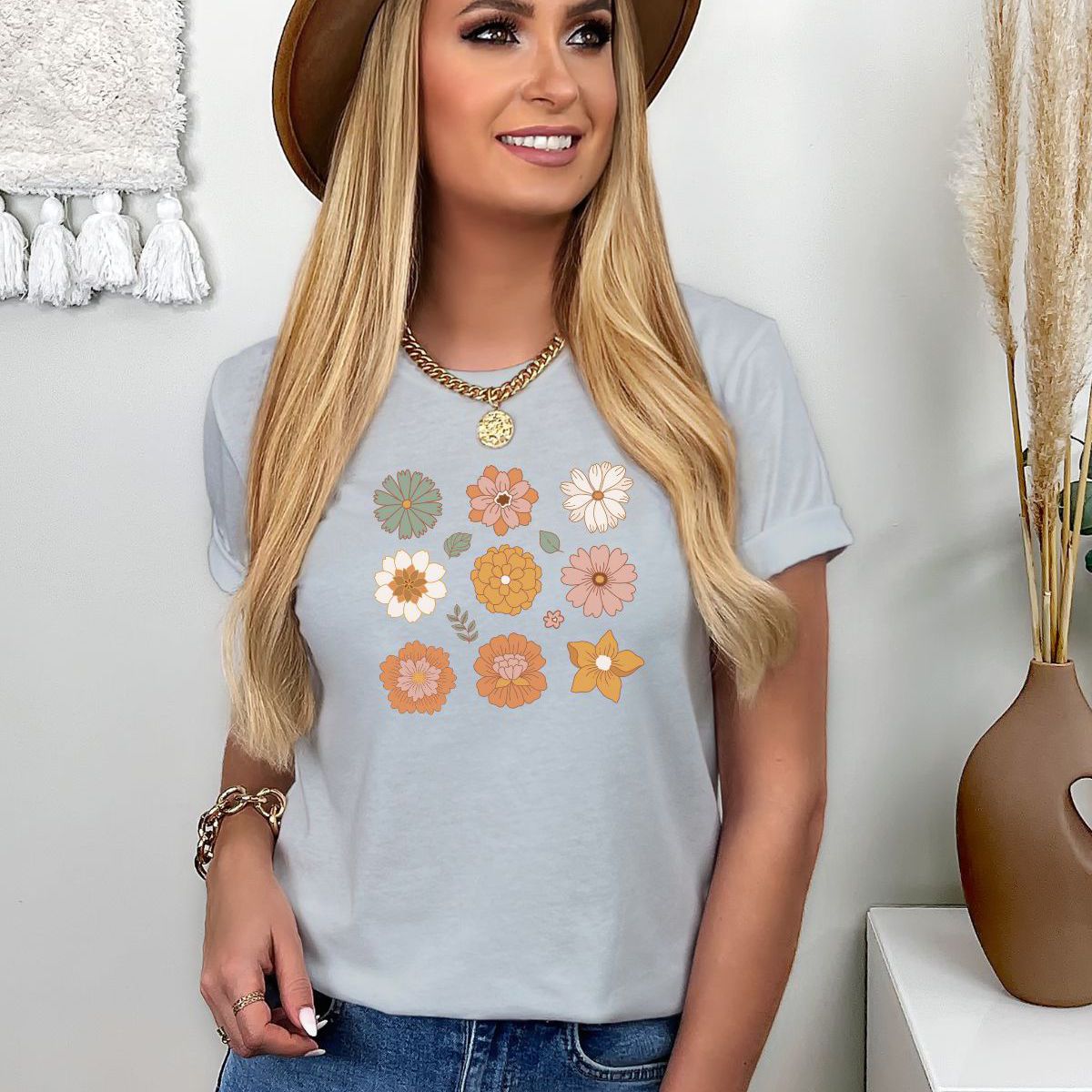 Floral Womens T-Shirt Spring
