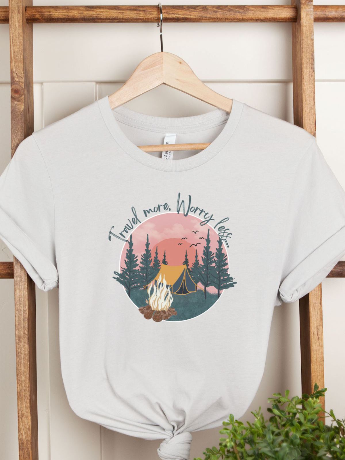 Travel More T-Shirt Women Camping