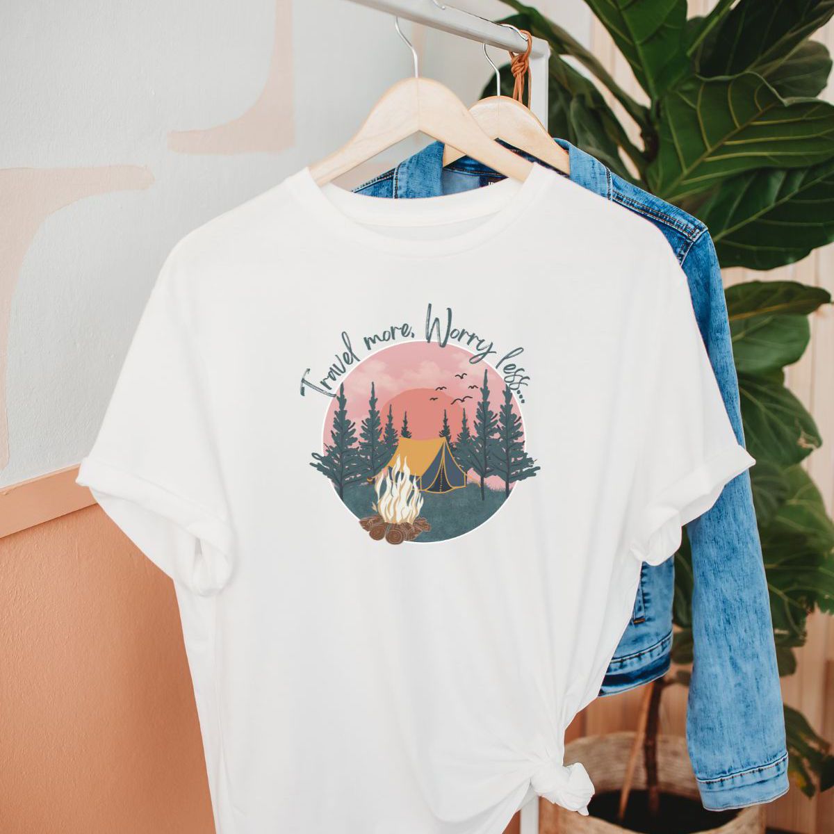 Travel More T-Shirt Women Camping