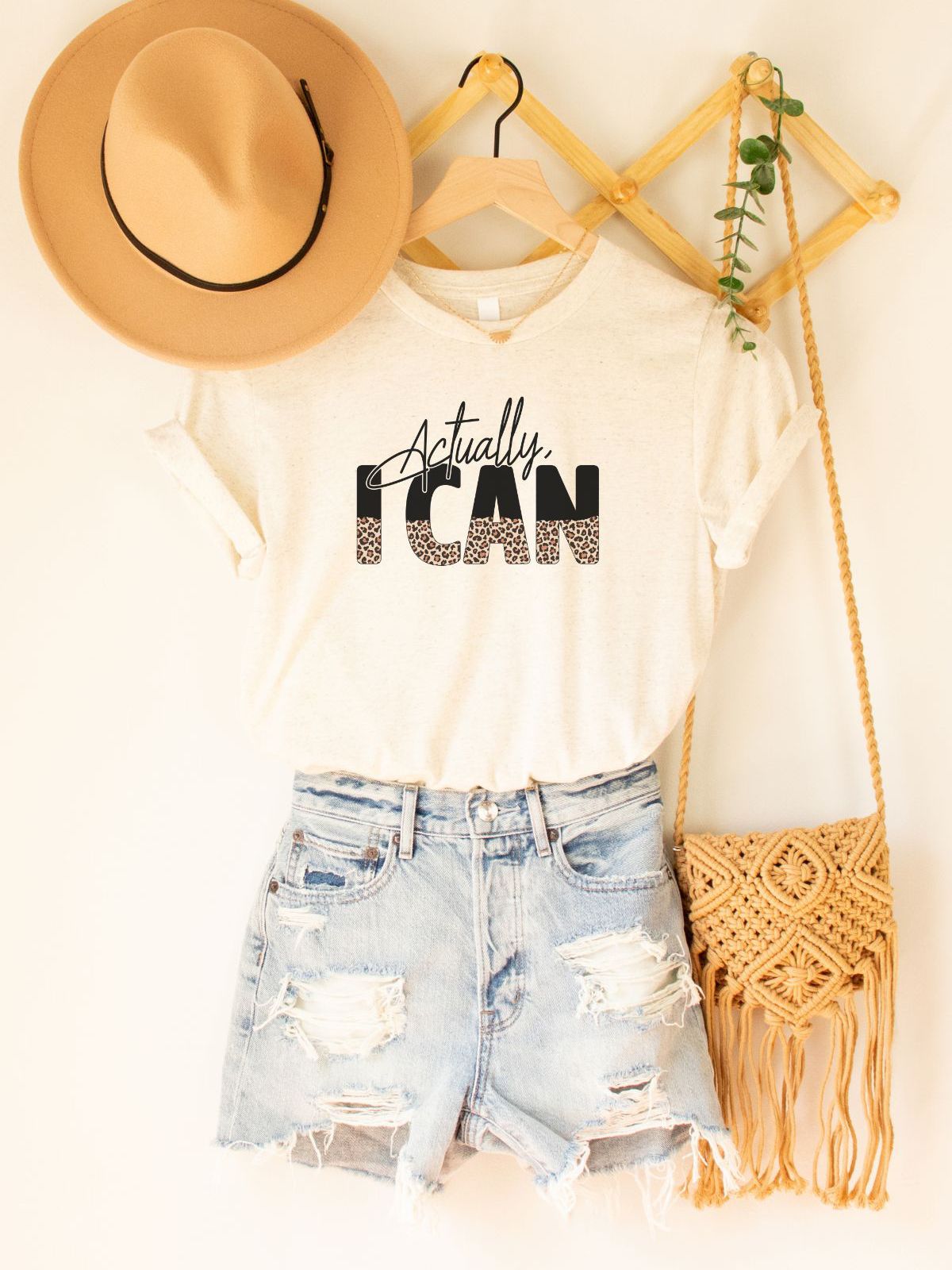 Actually I Can Womens T-Shirt Inspirational