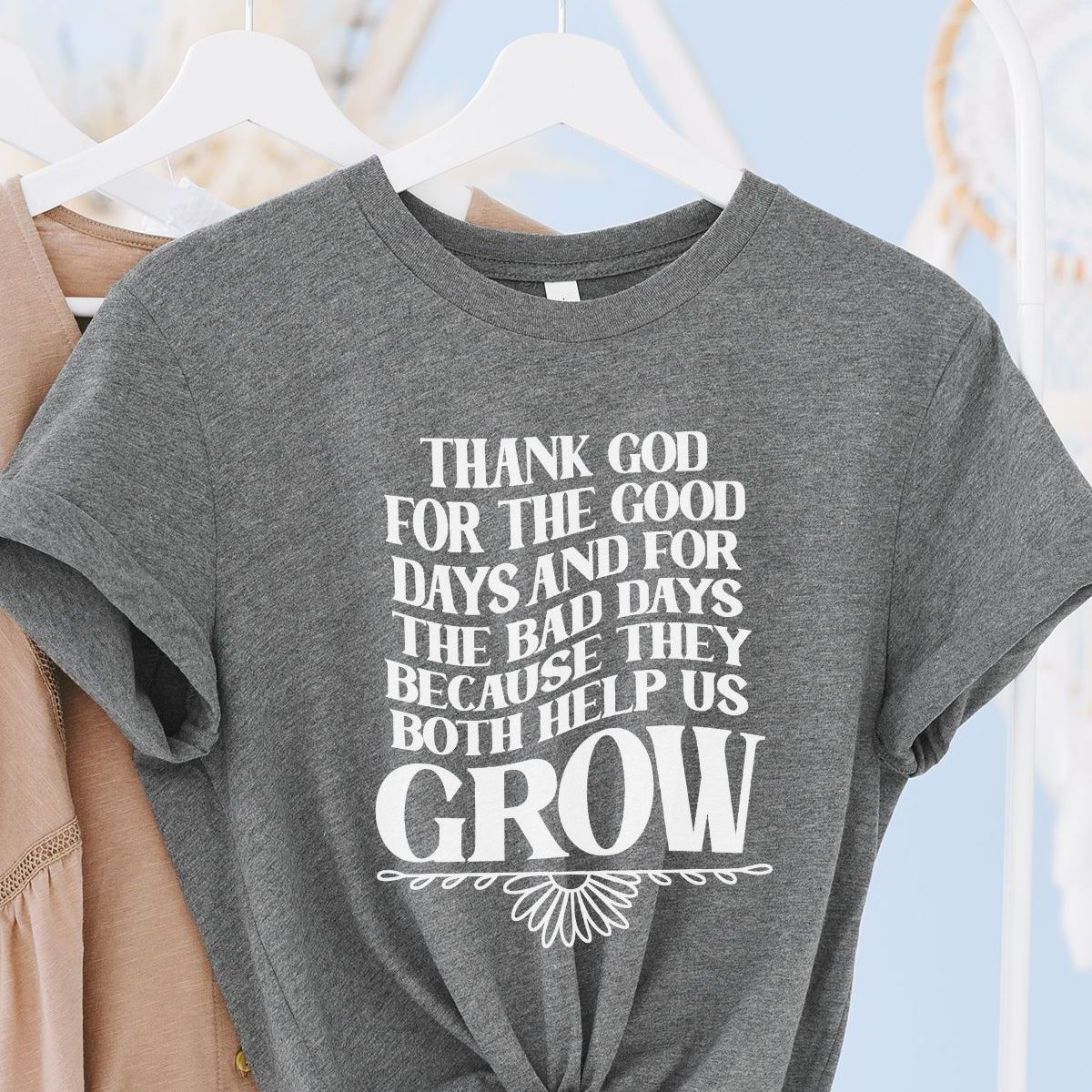 Thank God Quote Women's T-Shirt Casual