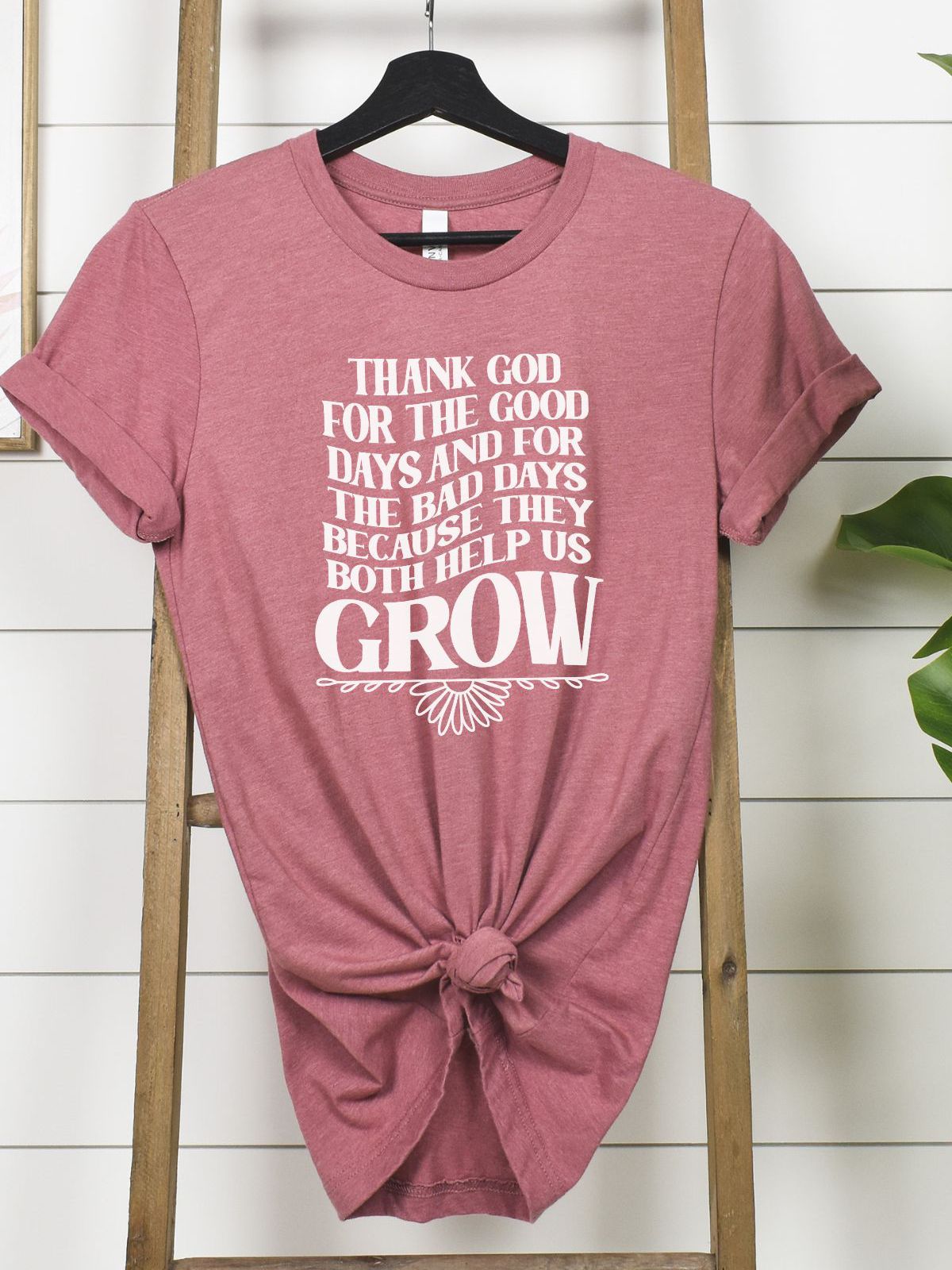 Thank God Quote Women's T-Shirt Casual