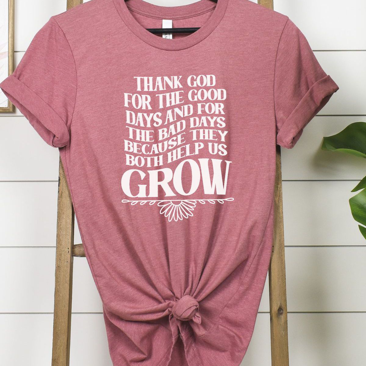 Thank God Quote Women's T-Shirt Casual