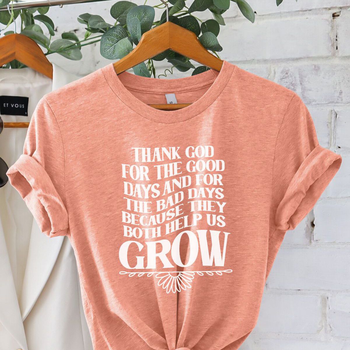 Thank God Quote Women's T-Shirt Casual