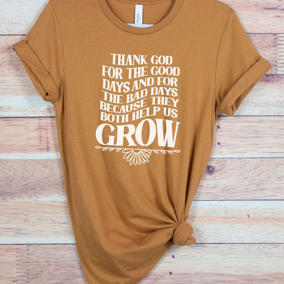 Thank God Quote Women's T-Shirt Casual